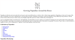 Desktop Screenshot of nepenthesaroundthehouse.com